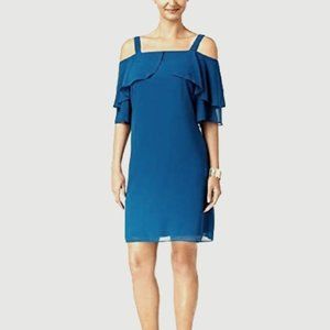 🌻 Thalia Sodi Cold-Shoulder Shift Dress 🌻